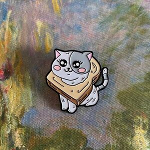 BOGO Cute Bread Cat Enamel Pin